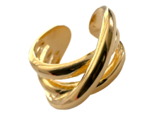Włoski pierścionek złocony
